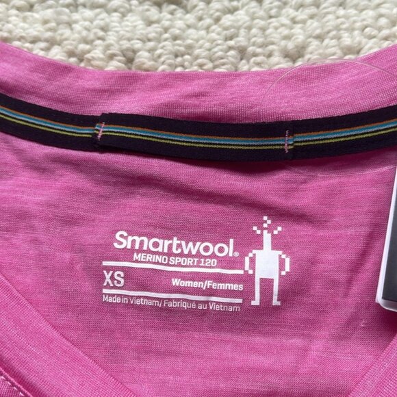 Smartwool Vibrant Pink Short Sleeve Tee - Picture 5 of 10